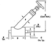 CPC-Cryolab Shutoff Valve CV8 Series Y-Pattern Dimensions